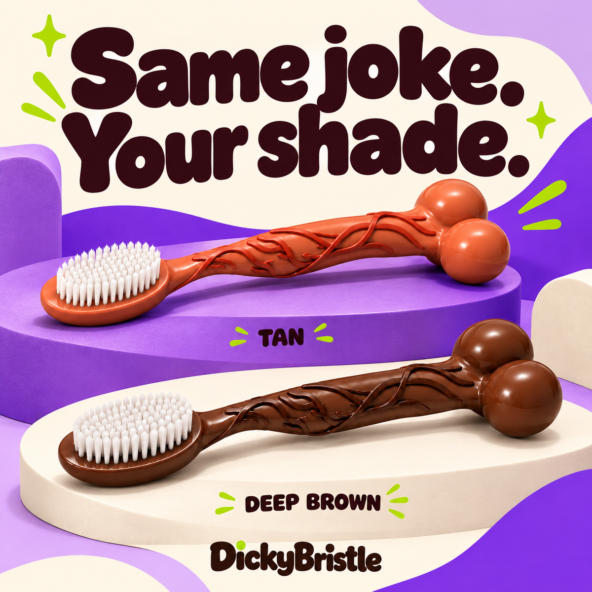 DickyBristle™ — The Cheeky Toothbrush